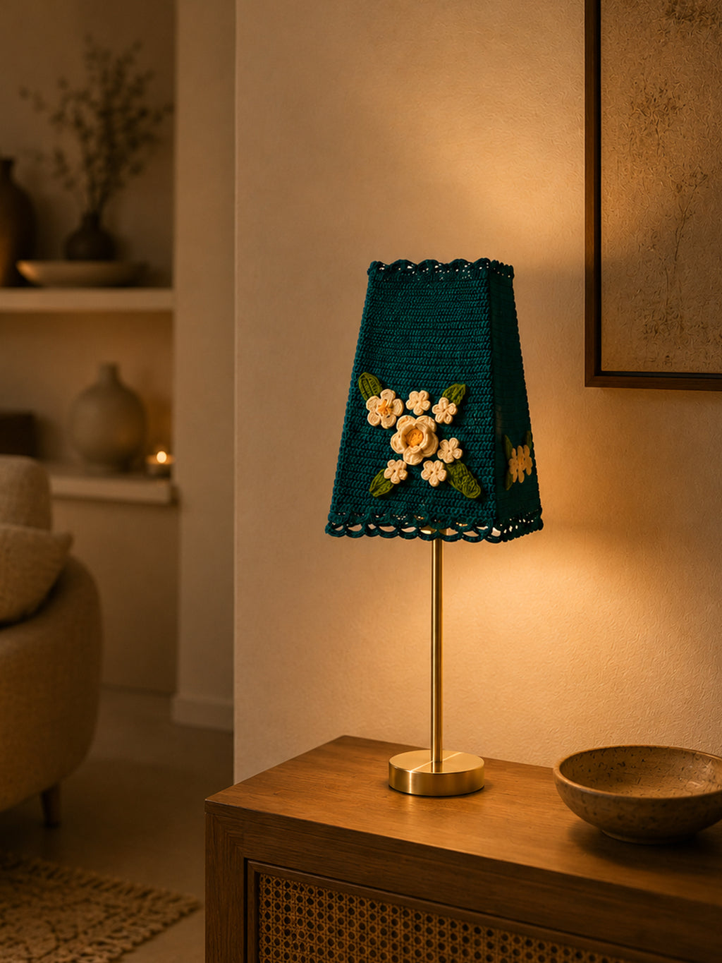 Camellia on Poise Stand