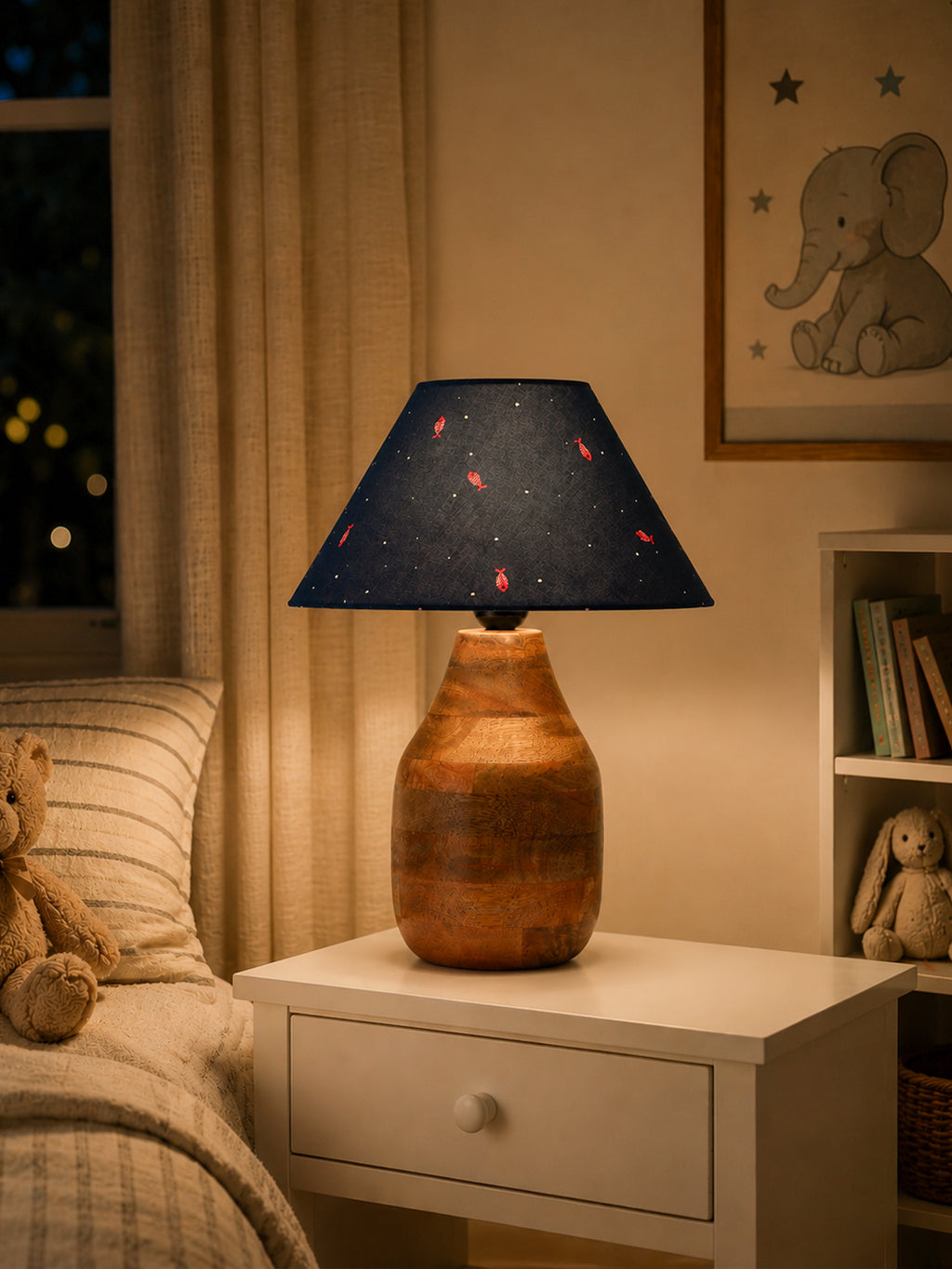 Little Voyager Tapered Empire Shade on Niva Stand