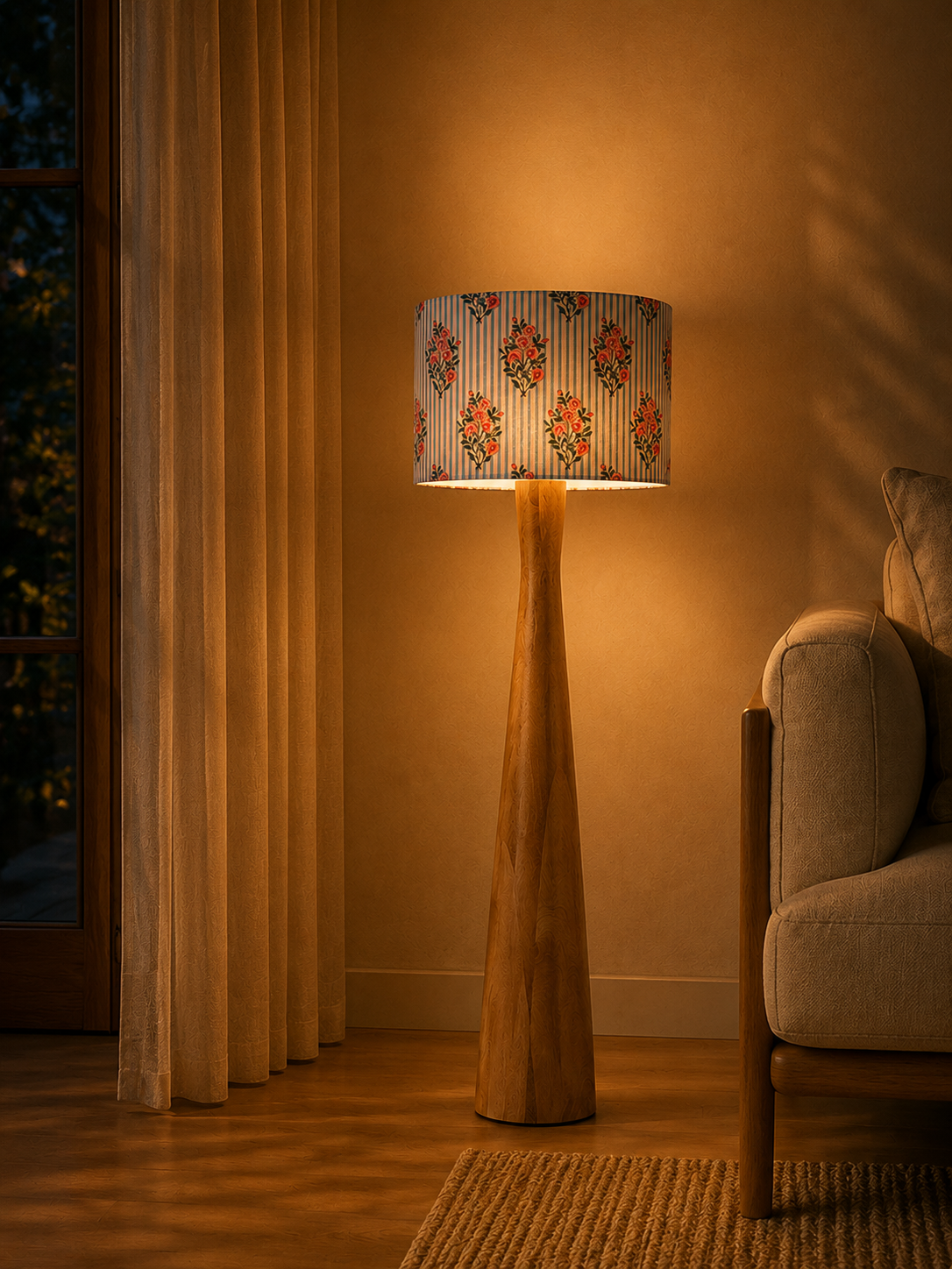 Bloomsbury Stripe Drum on Kanso Stand