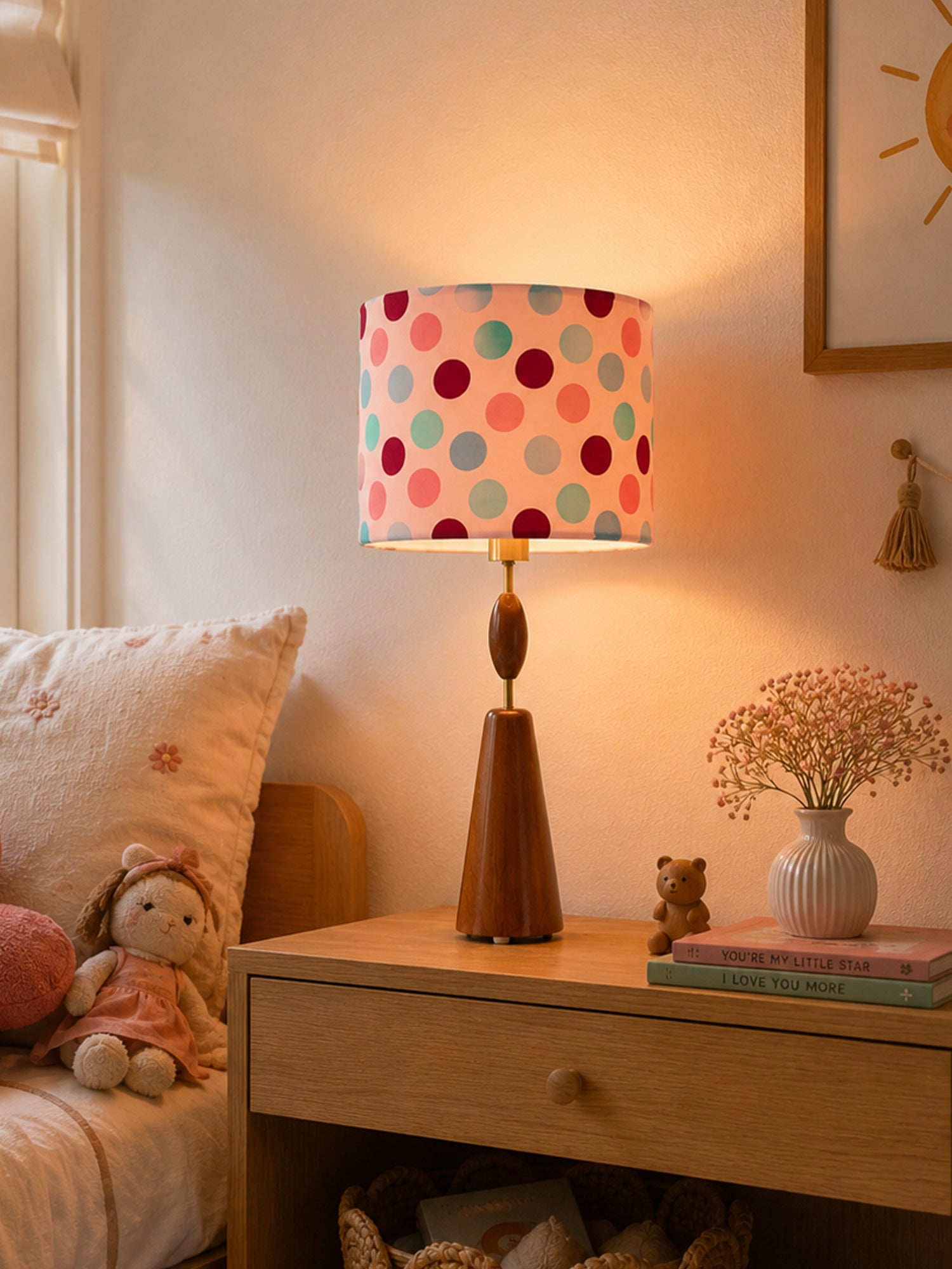 Drift Wooden Table Lamp Stand