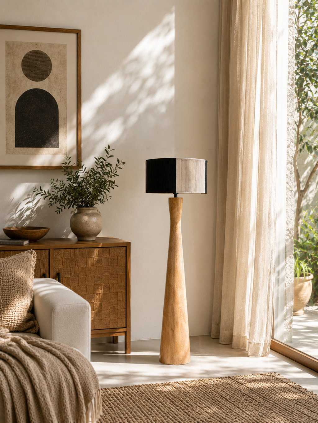 Kanso Wooden Floor Lamp Stand