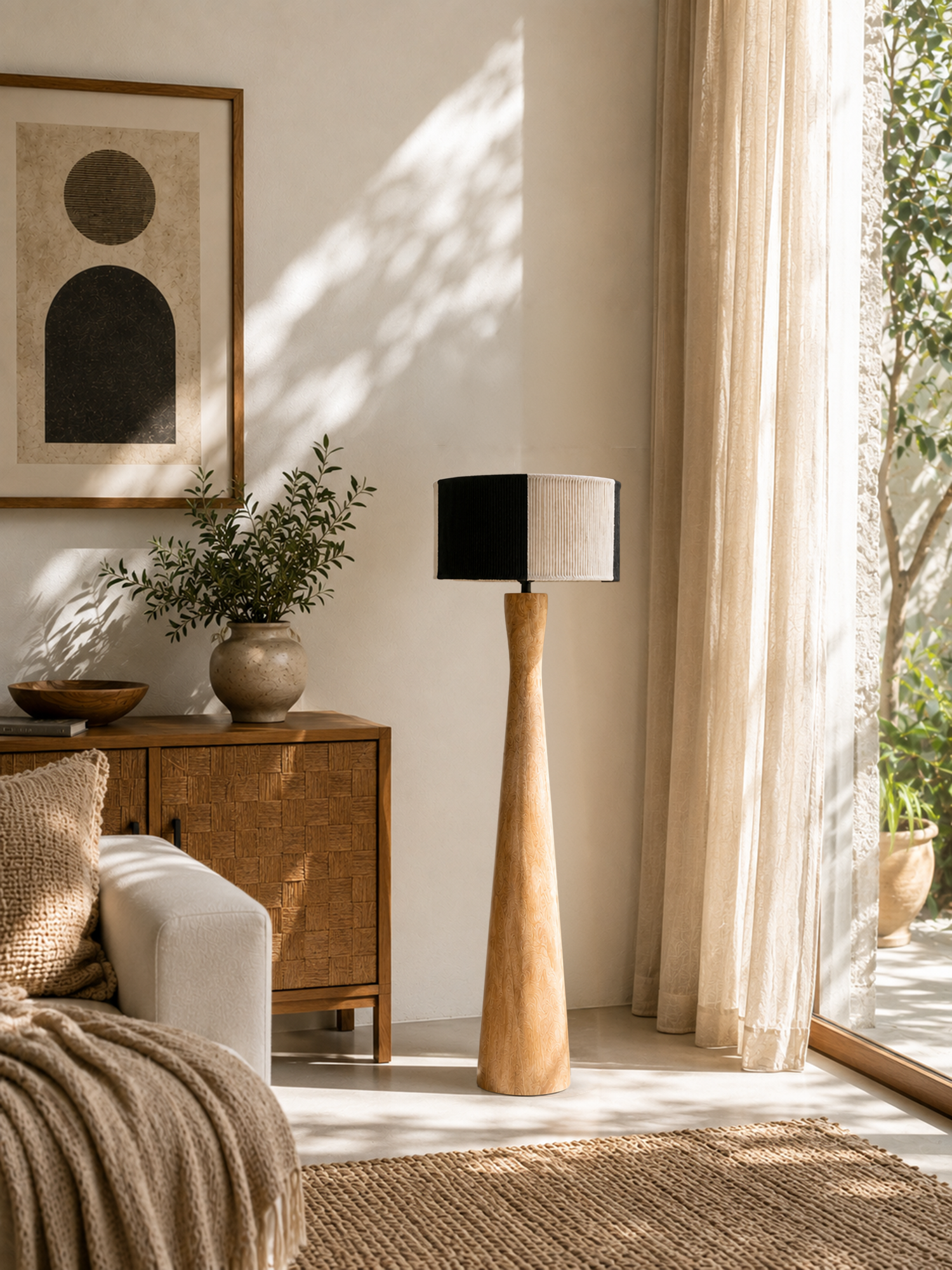 Kanso Wooden Floor Lamp Stand