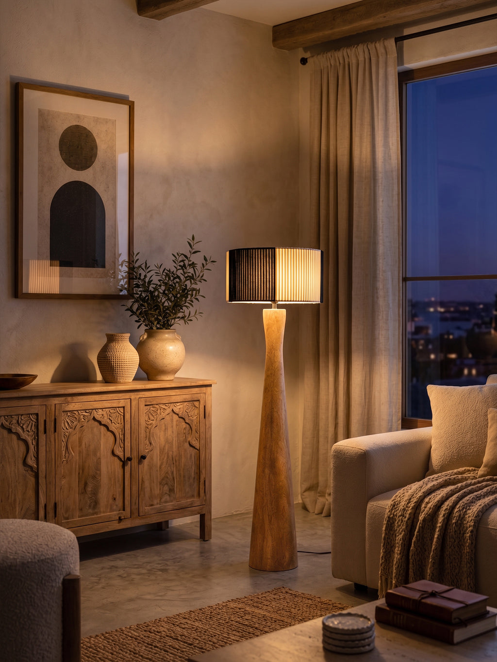 Kanso Wooden Floor Lamp Stand
