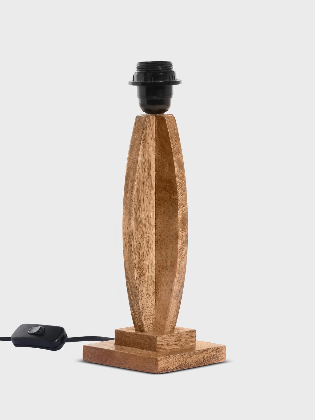 Prism Wooden Table Lamp Stand