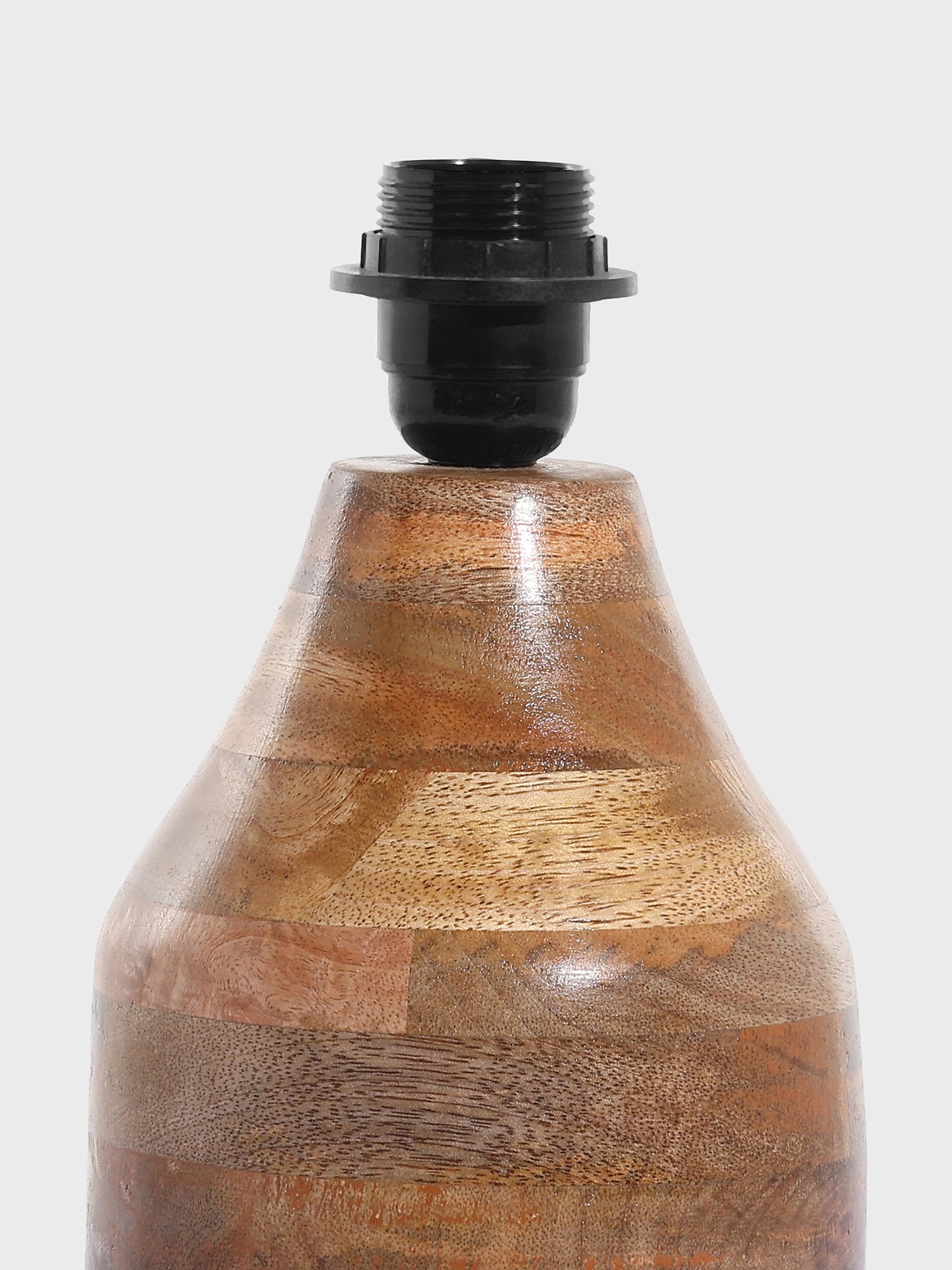Niva Rounded Wooden Table Lamp Stand